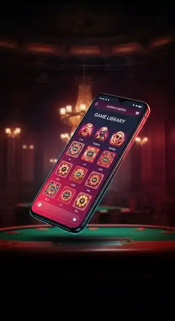 Interface de la ludothèque Spin Dynasty Casino affichant une multitude de machines à sous et de tables de jeu, avec des icônes thématiques inspirées de l'Asie impériale et un panda roux stylisé.